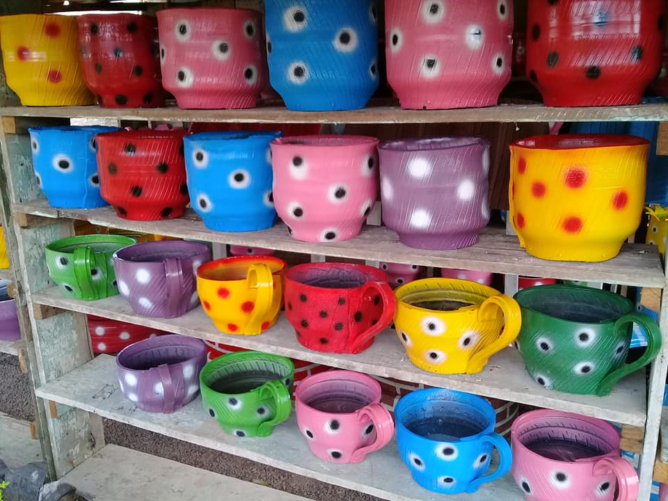 Vasos coloridos