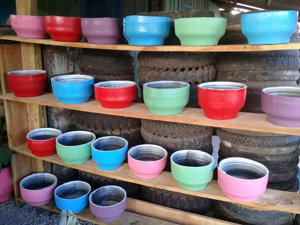 Vasos coloridos